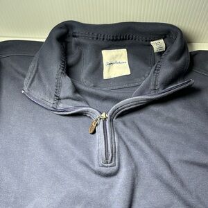 Tommy Bahama Men's Navy Zip-Up Sweater